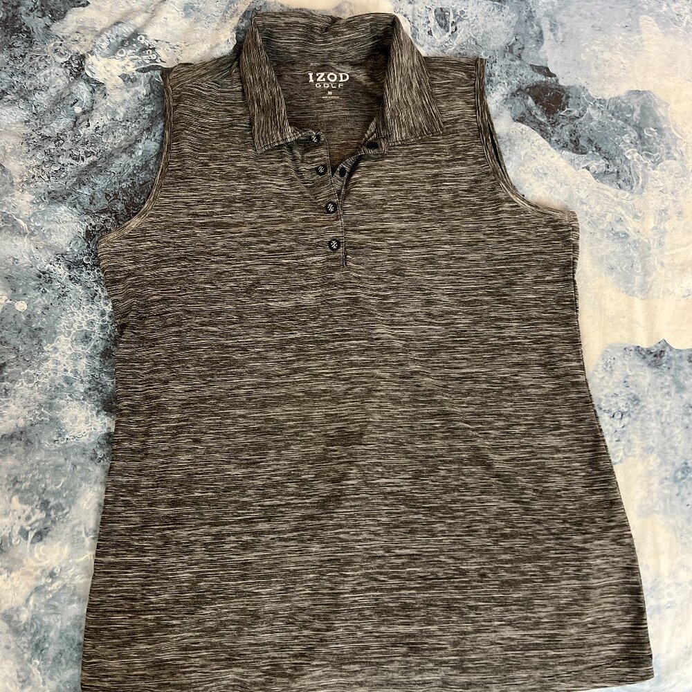 Izod Golf Sleeveless Golf Polo
